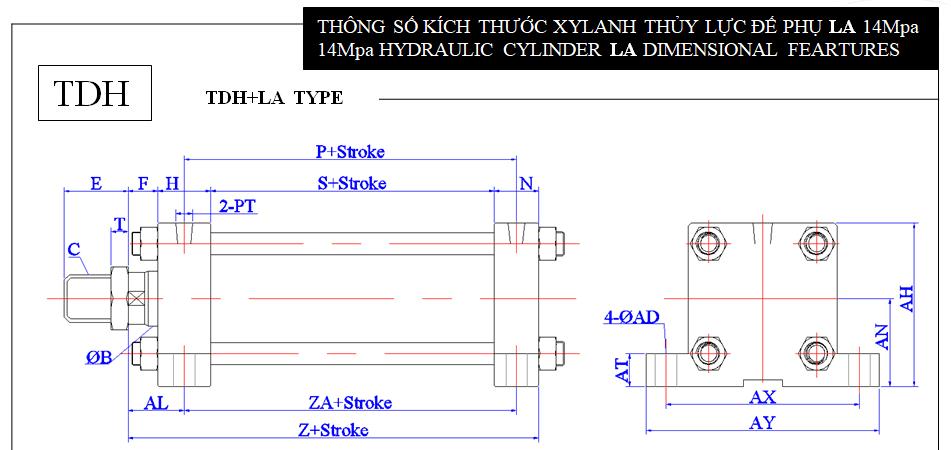 Xy lanh vuông TDH-LA